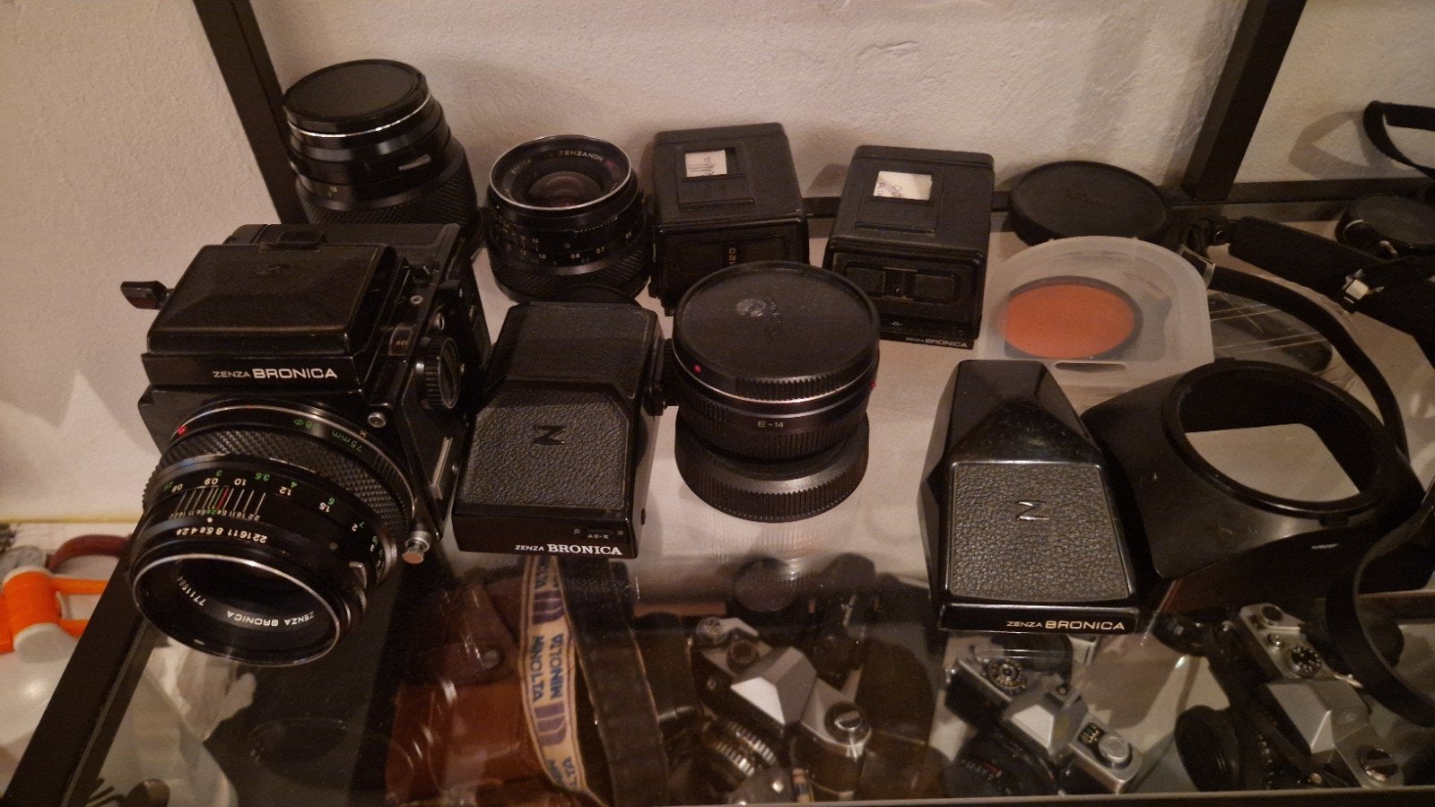 Bronica Zenza ETR complete set, Audio, Tv en Foto, Fotocamera's Analoog, Ophalen, Gebruikt, Spiegelreflex, Overige Merken