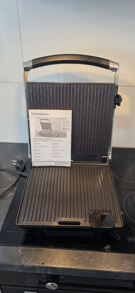 SilverCrest Paninigrill / contactgrill 2000W, Ophalen, Gebruikt