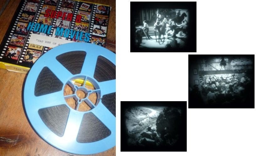 8mm film Western Bad Men of Arizona - 60 mtr zw/w sound -, Ophalen of Verzenden, 8mm film