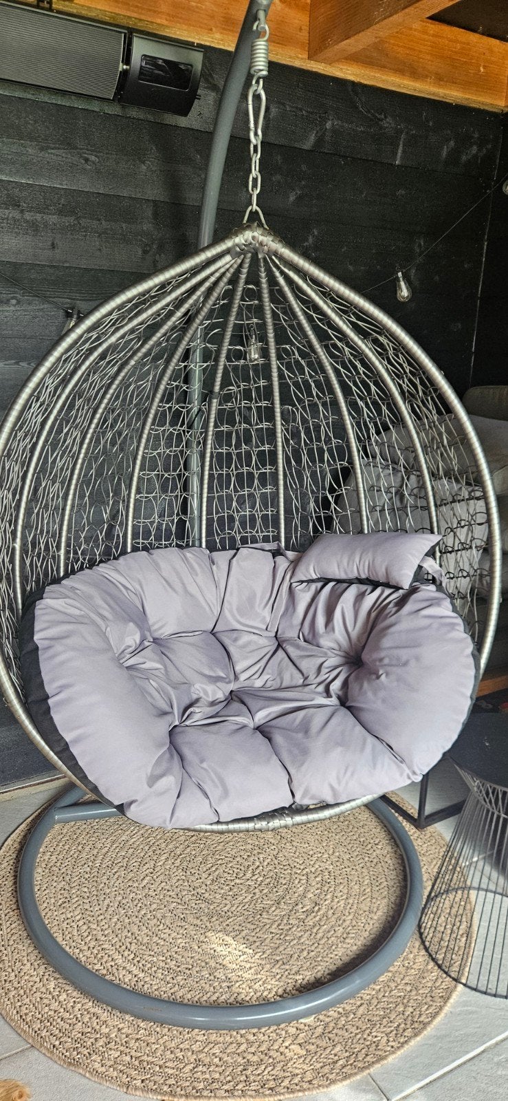 hangstoel ei 1.5 zit met nieuwe kussens, Tuin en Terras, Ophalen, Gebruikt