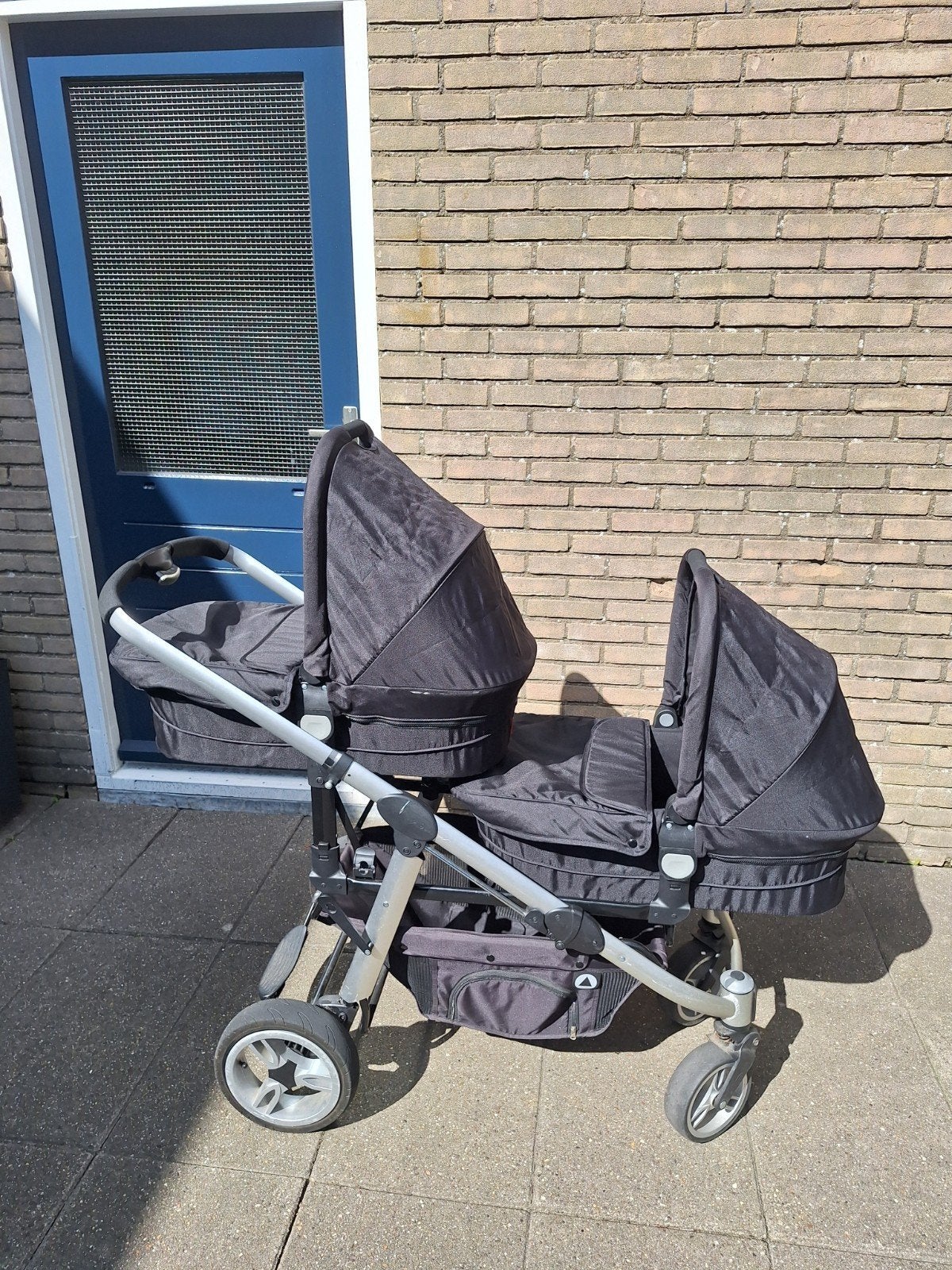 Topmark 2 Combi Tweelingwagen, Kinderen en Baby's, Kinderwagens en Combinaties, Gebruikt, Luchtbanden, Combiwagen, Ophalen