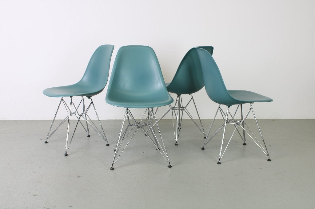Vitra DSR, Ocean, Chroom, Huis en Inrichting, Stoelen, Gebruikt, Kunststof, Zwart, Ophalen