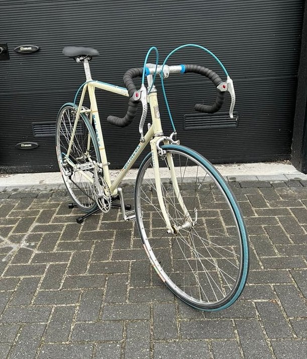 Batavus criterium beige/blauw shimano 600 goede conditie, 28 inch, Velgrem, Batavus, Ophalen of Verzenden