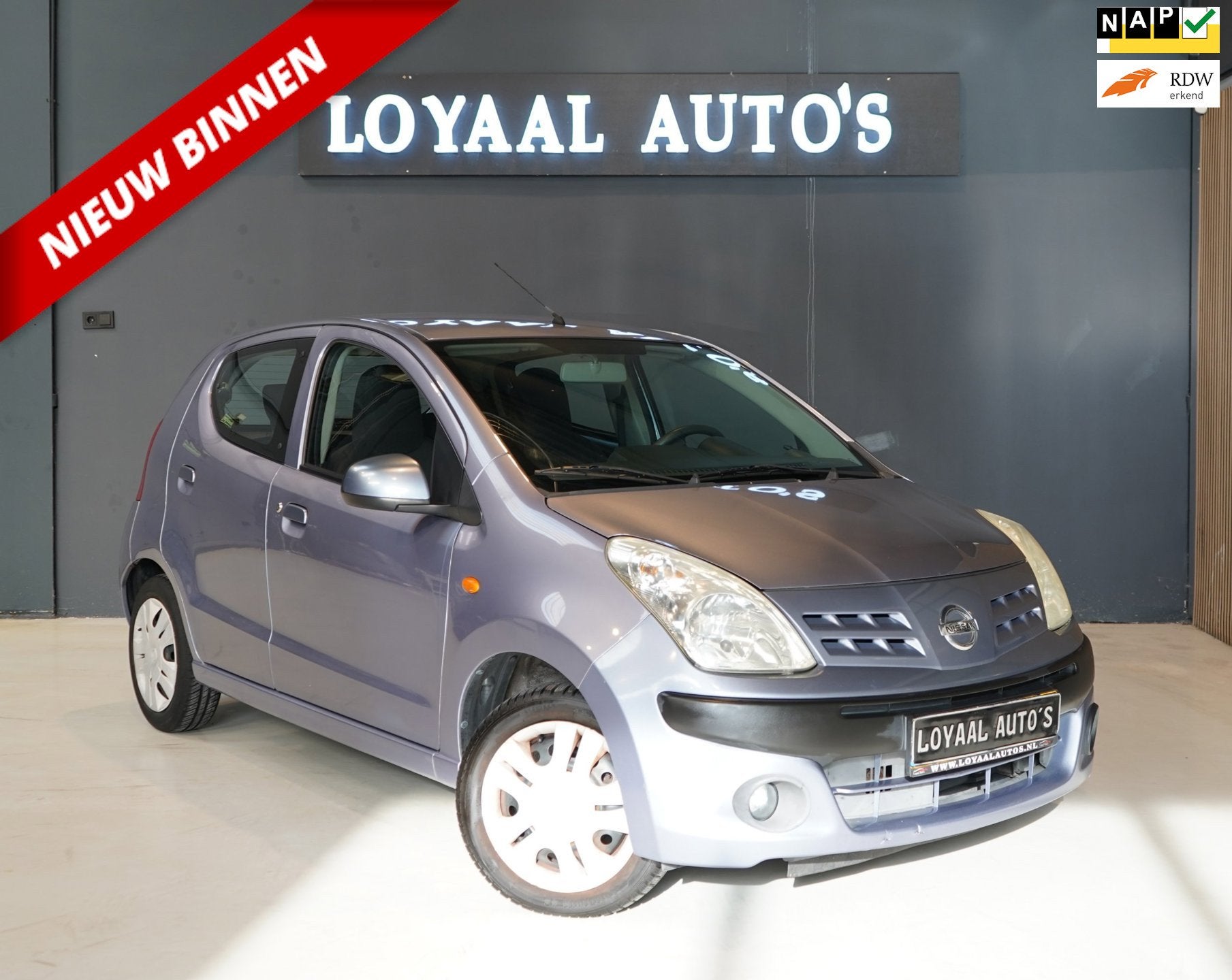 Nissan Pixo 1.0 Acenta | AIRCO | ELEK.RAMEN | NAP | APK, Voorwielaandrijving, Euro 5, Stof, Gebruikt