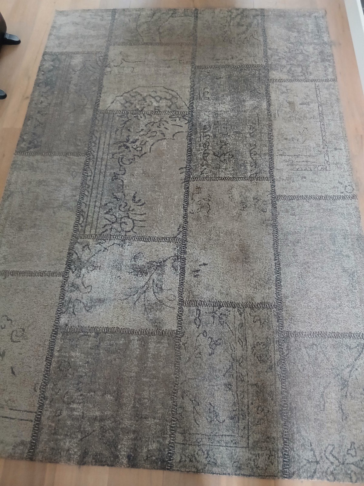 Urban Sofa Goa Patch Vloerkleed Taupe 160x240 cm, Ophalen, Gebruikt, Patchwork, Modern, Rajasthan, 200 cm of meer