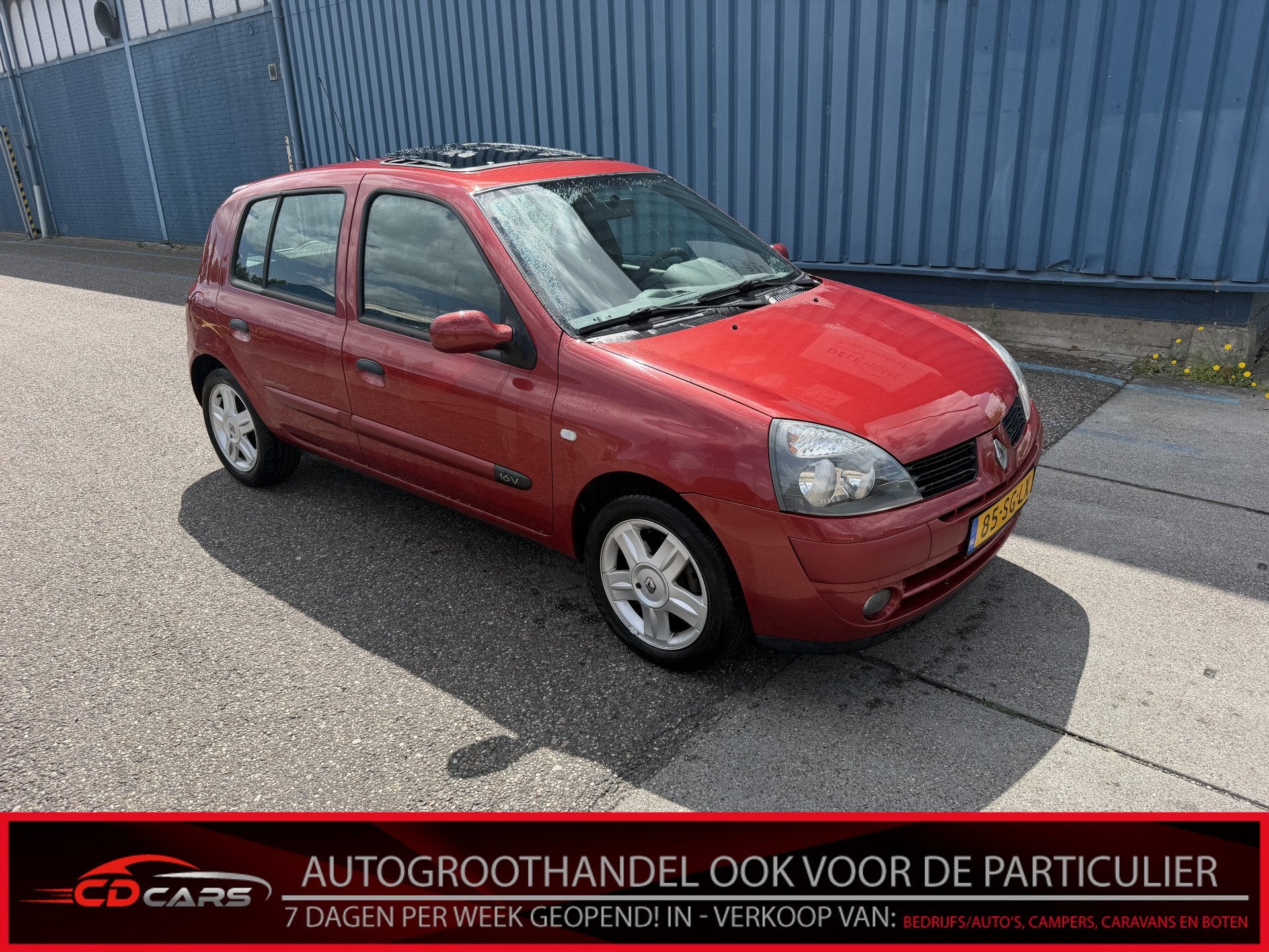 Renault Clio 1.2-16V Community Schuifdak, Airco, Cruise cont, Voorwielaandrijving, Stof, Gebruikt, 31 €/maand