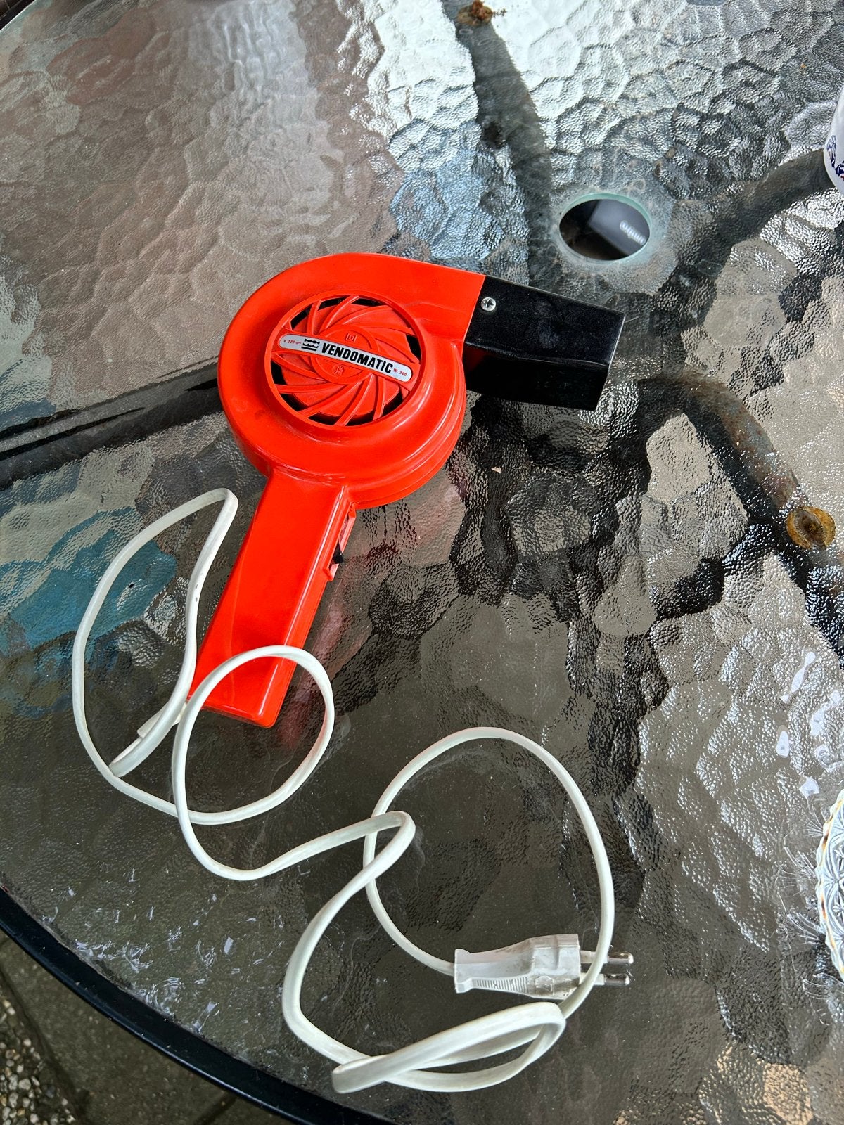 Vintage Vendomatic Föhn - Oranje Retro Haardroger, Ophalen, Gebruikt, Haarverzorging