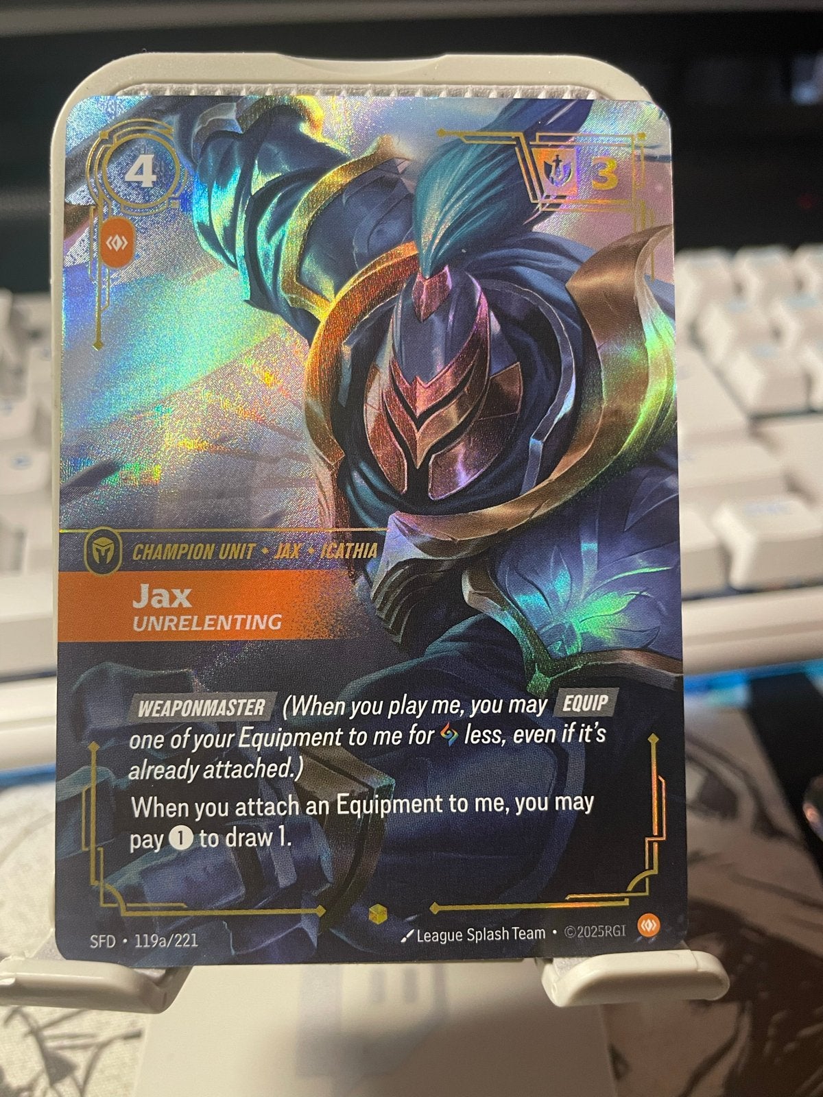 Jax 119a/221 Alt Art Riftbound League of Legends TCG, Verzenden, Nieuw, Losse kaart, Foil