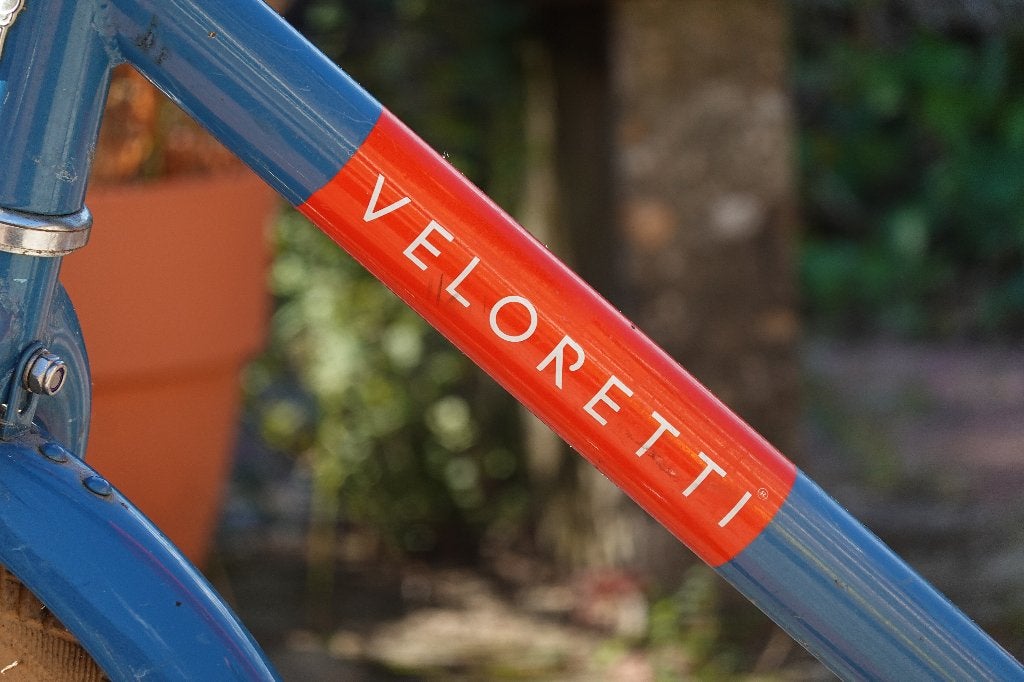 Veloretti kinderfiets 16 inch - Blauw duwstang. Nu voor 85€, Ophalen, Terugtraprem, Veloretti, 16 tot 20 inch