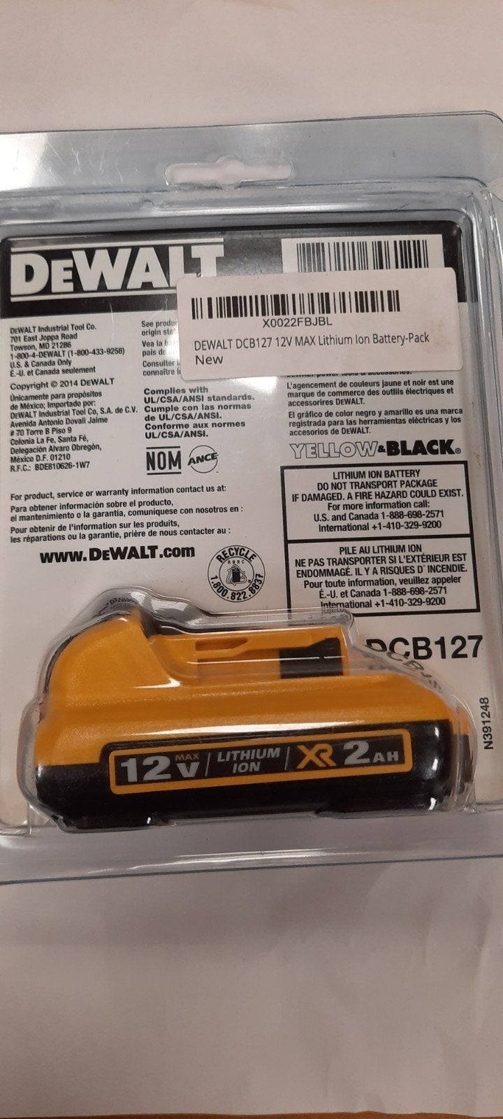Foto 4 van te koop DeWalt DCB127 12V MAX Lithium Ion Accu 2Ah