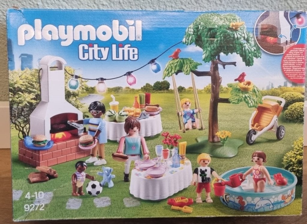 PLAYMOBIL City Life Familiefeest met barbecue 9272, Ophalen, Zo goed als nieuw, Complete set