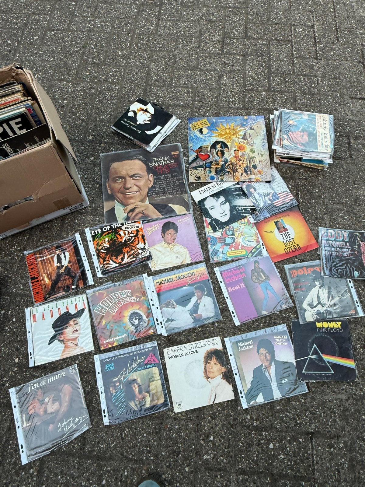Grote collectie pop vinyl singles - Michael Jackson, Pink Fl, Ophalen, Gebruikt, Pop, 7 inch