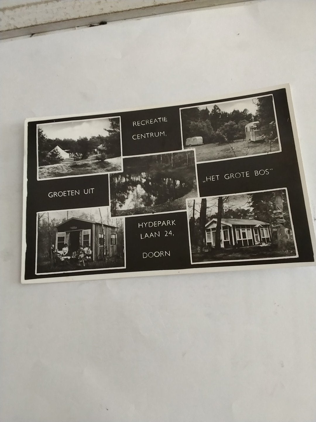 Oude ansichtkaart Recreatiecentrum Het Grote Bos Doorn, Verzamelen, Ansichtkaarten | Nederland, Ophalen of Verzenden, 1940 tot 1960