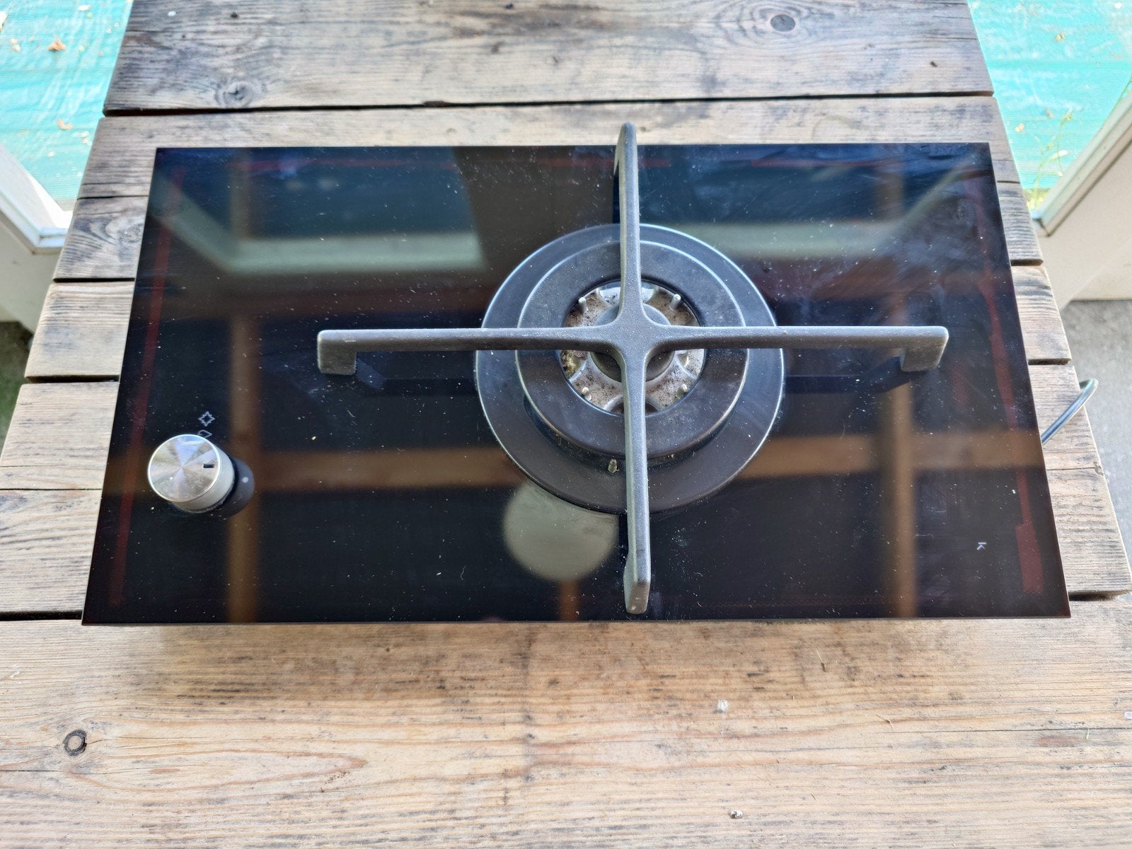 Wok inbouw gas of butaan toestel met elektrische ontsteking, Witgoed en Apparatuur, Kookplaten, Ophalen, Gebruikt, 3 kookzones of minder
