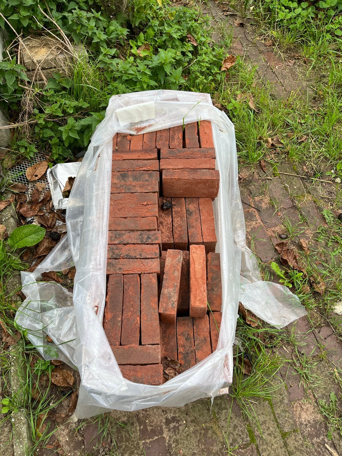 bakstenen 130 stuks, Ophalen, Gebruikt, Bakstenen