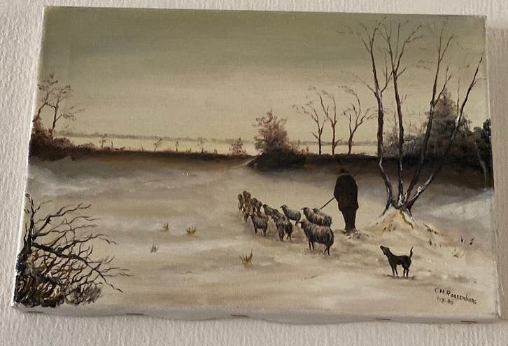 Gesigneerd schilderij CN Roosenburg, Ophalen of Verzenden