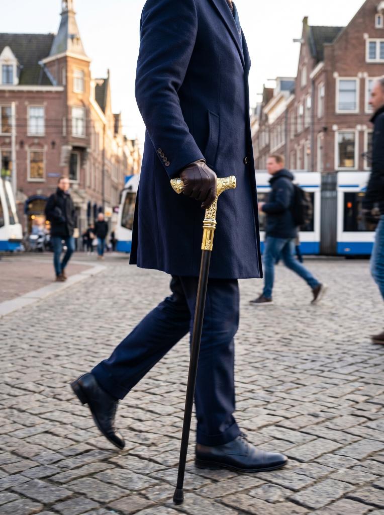 Luxe Wandelstok "Gouden Arend", 6717LN, Nieuw, Loophulp@outlook.com, Verzenden