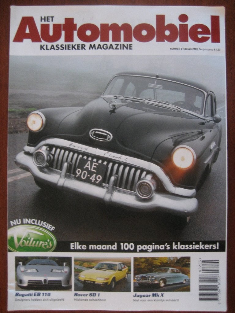Het Automobiel 2 2003 Bugatti EB110 Rover SD1 Jaguar MkX, Ophalen of Verzenden, Nieuw, BMW