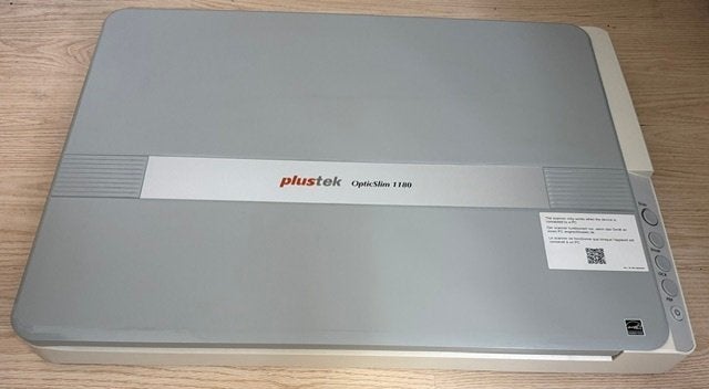 Plustek OpticSlim 1180 – A3 flatbedscanner, Computers en Software, Scanners, Ophalen of Verzenden, Zo goed als nieuw, Flatbedscanner