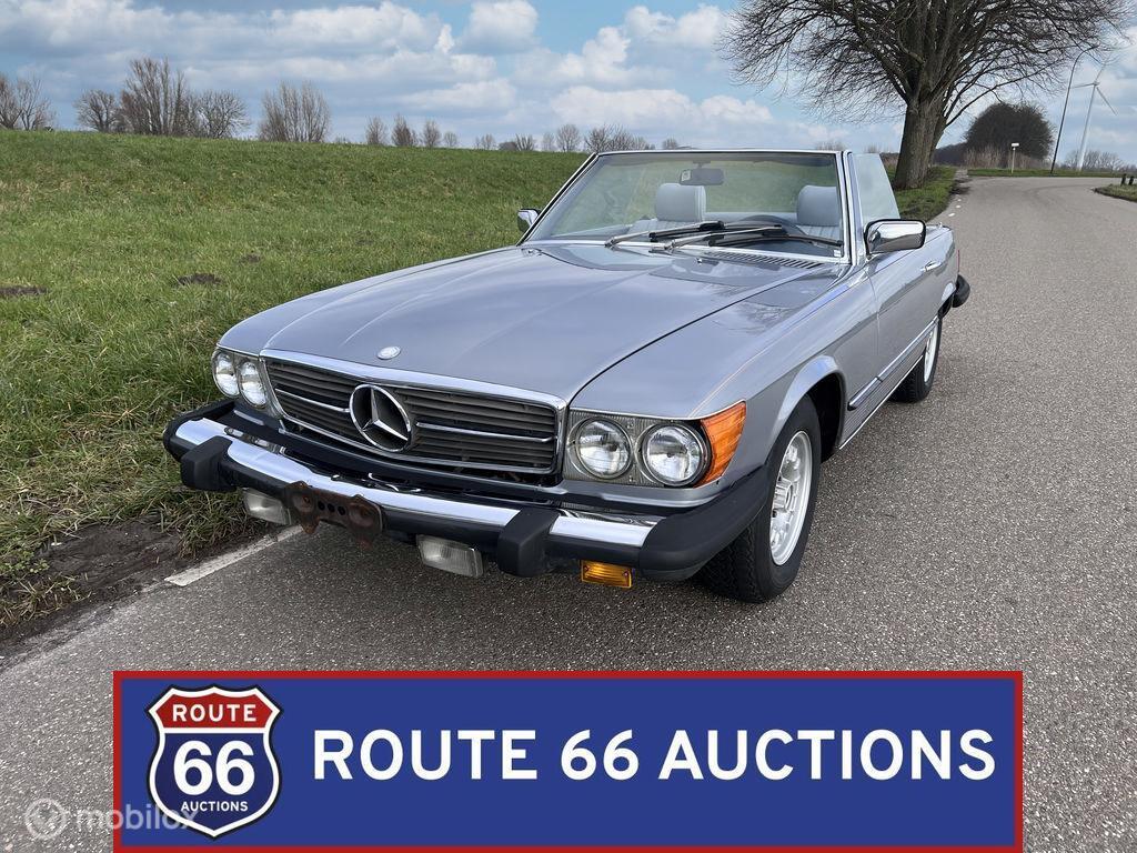 Mercedes-Benz 380 SL | 1982 | Route 66 Auctions, Auto's, Overige carrosserieën, Zwart, Mercedes-Benz, Bedrijf