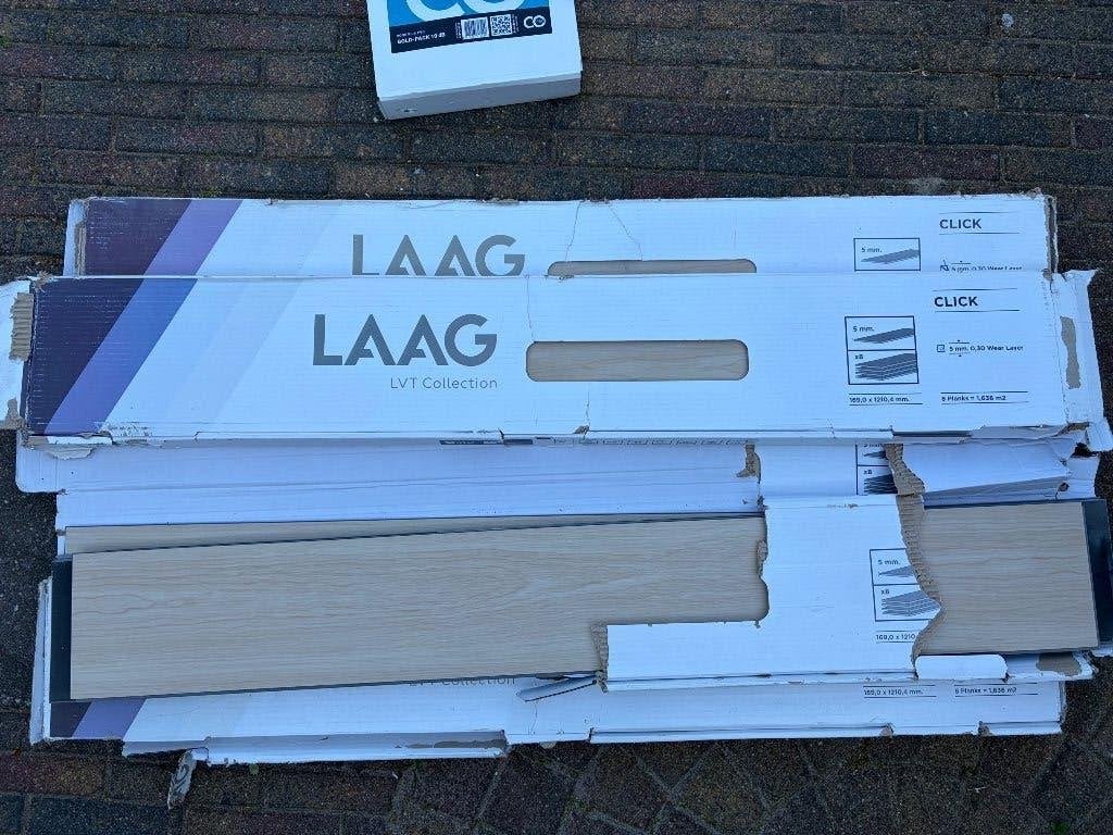 PVC vloer met ondervloer restpartij, Ophalen, Kunststof, 50 tot 150 cm, Overige typen