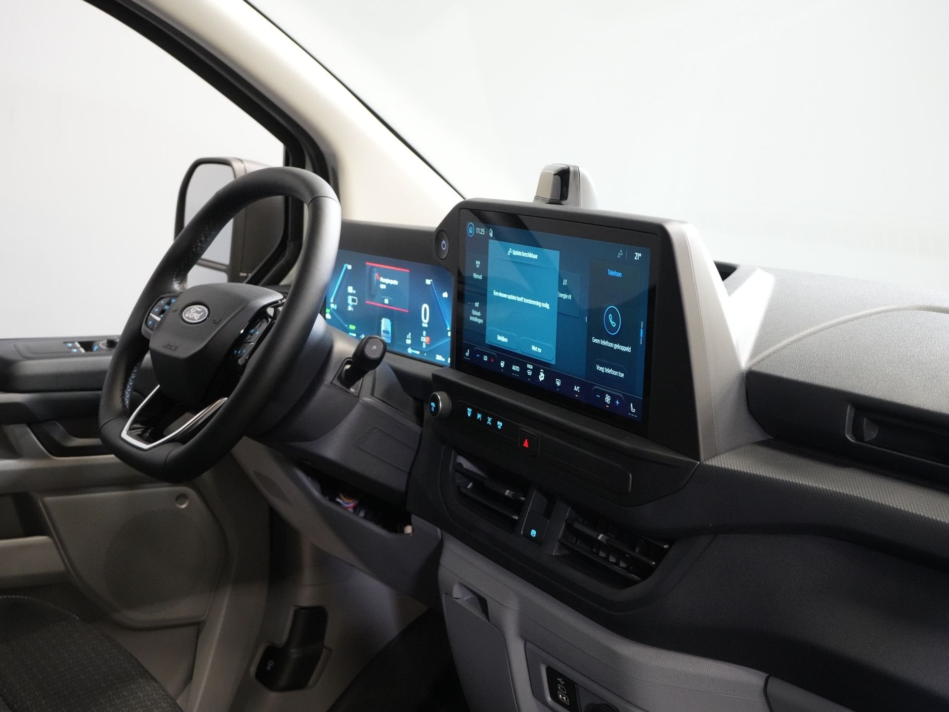 Ford E-Transit Custom Kombi Trend 71kWh 360 km WLTP (Excl. B, Automaat, Gebruikt, 2000 kg, Wit