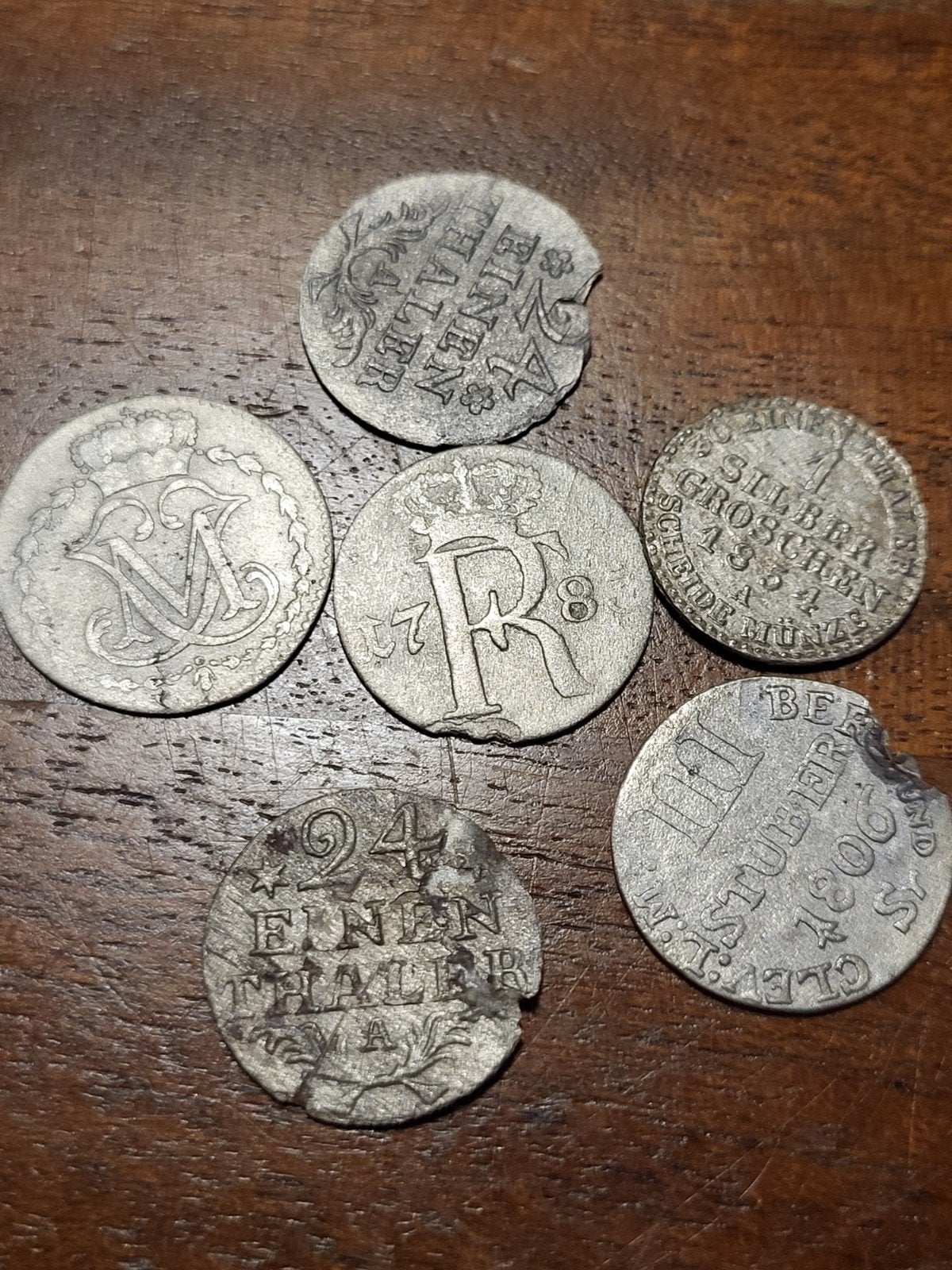 Oude Duitse en Oostenrijkse zilveren munten - Set van 6, Ophalen of Verzenden, Duitsland, Setje, Zilver