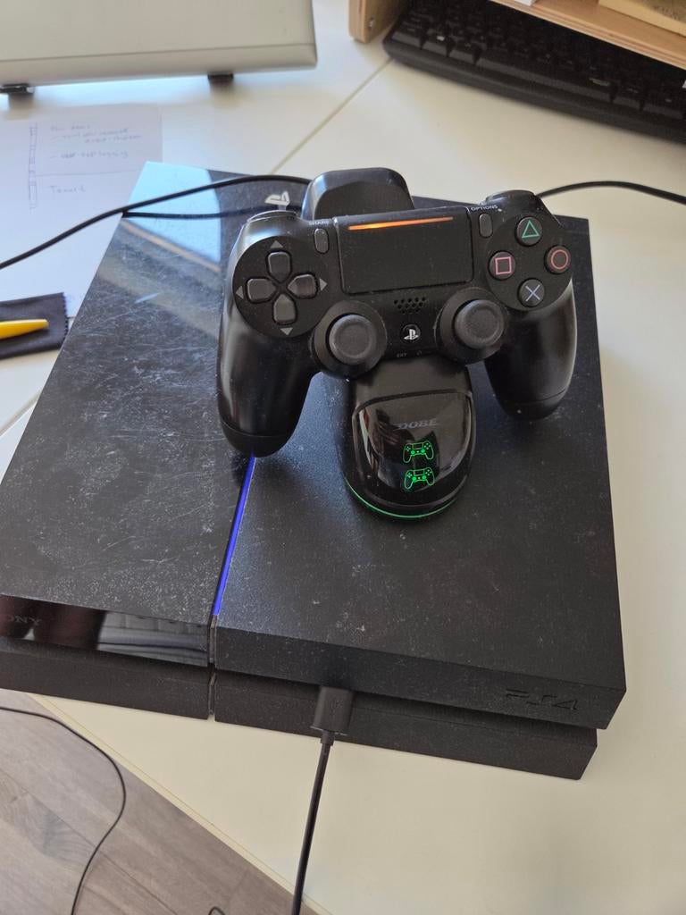PlayStation 4 (PS4) Original met controller en oplader, Ophalen of Verzenden, Met 1 controller, Slim, 500 GB