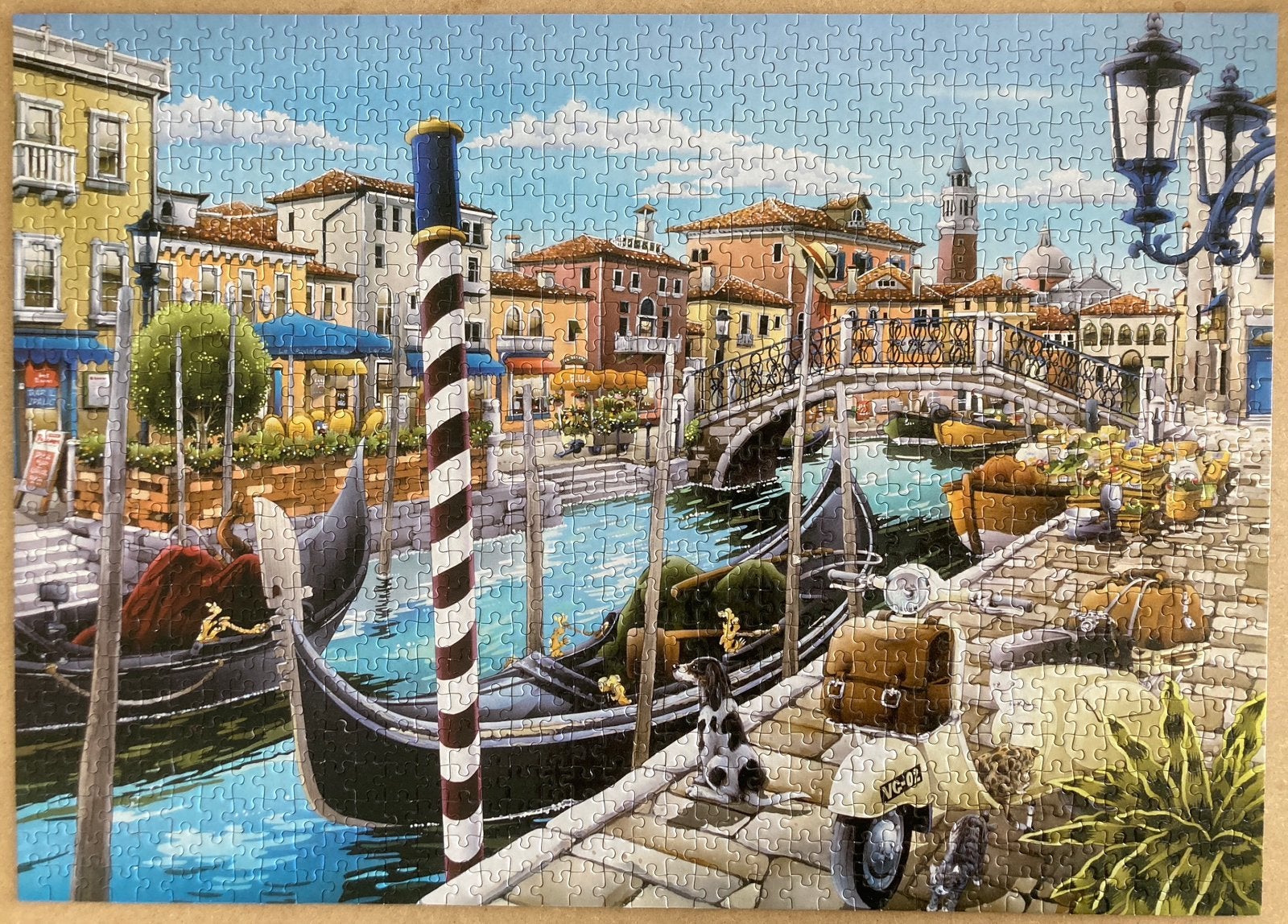 King puzzel Venetië, Ophalen of Verzenden, 500 t/m 1500 stukjes, Gebruikt