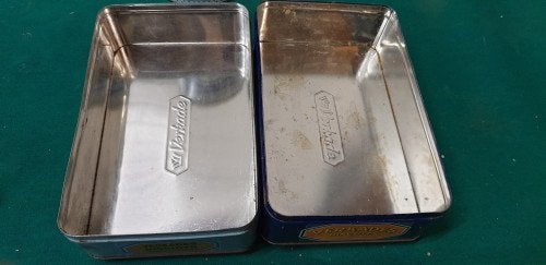 -	Verkade biscuits blikken retro, 3 stuks, Verzamelen, Blikken, Ophalen of Verzenden