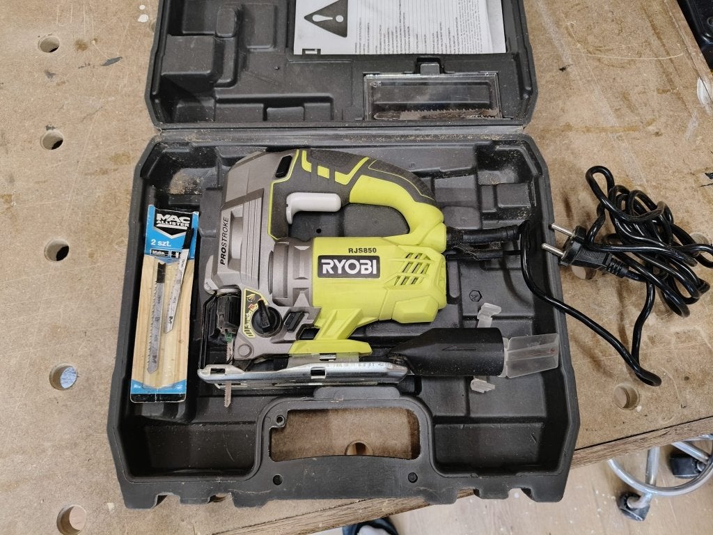 Ryobi RJS850 Decoupeerzaag- 600W, Decoupeerzaag, 600 tot 1200 watt, Ophalen of Verzenden, Zo goed als nieuw