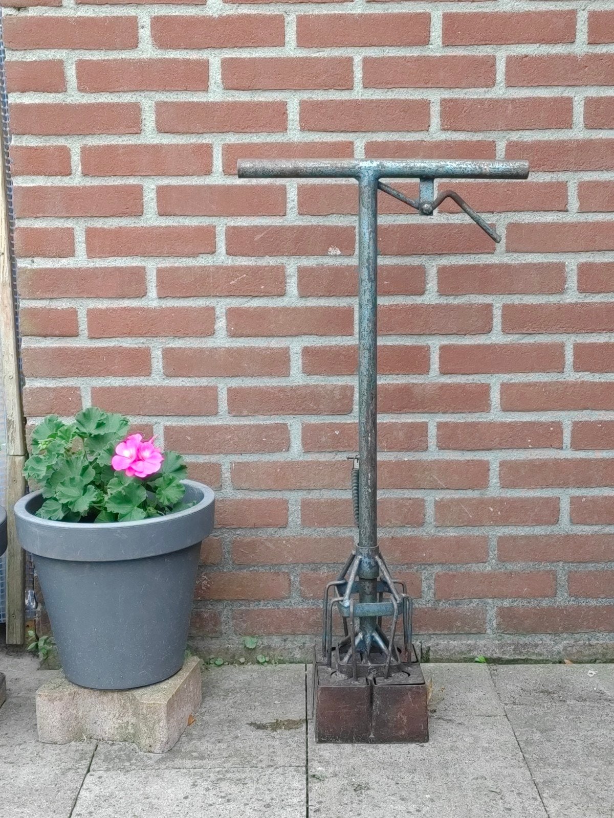 Antieke / Vintage Pottenpers – Voor Zaailingen & Moestuin, Ophalen, Gebruikt, Overige soorten, Onbekend