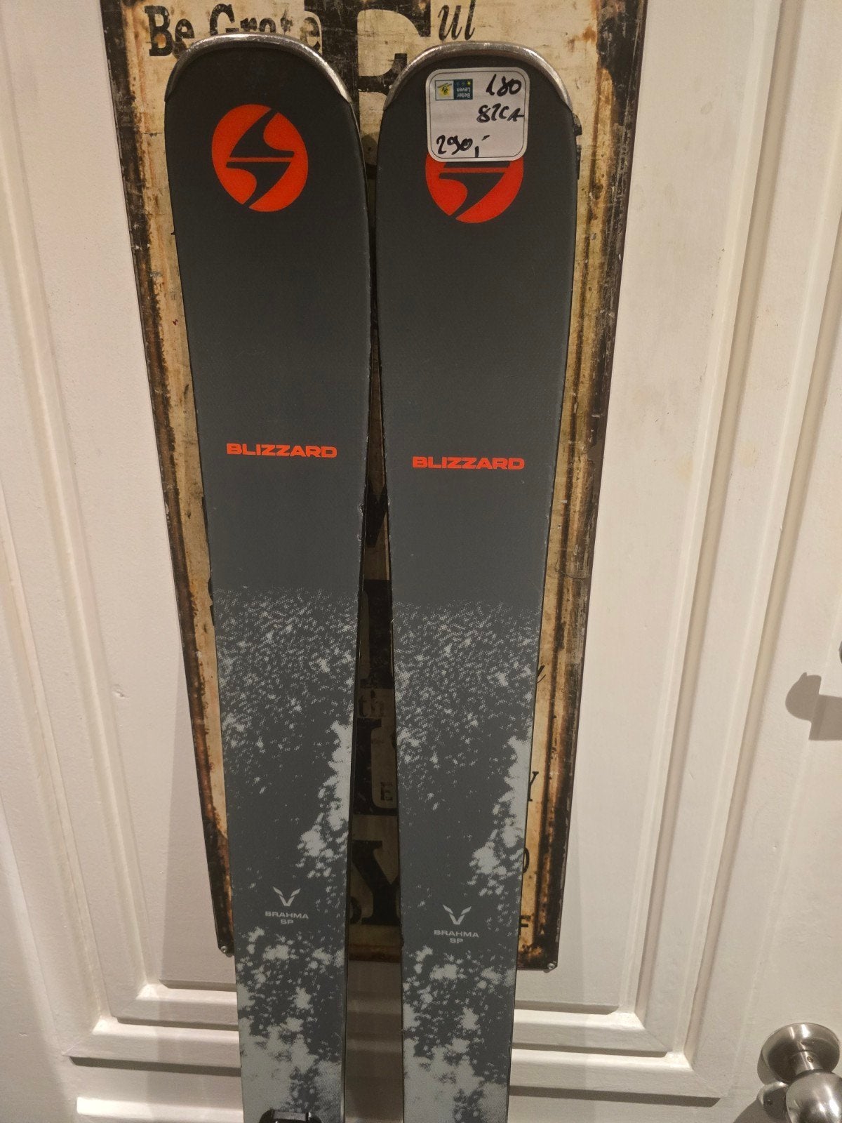180cm BLIZZARD BRAHMA 82 CA ALL MOUNTAIN CARVE SKIS CARBON