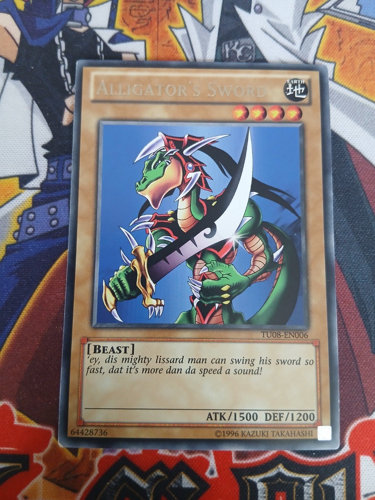 Alligator's Sword - Rare TU08 Turbo Pack - Yu-Gi-Oh, Hobby en Vrije tijd, Ophalen of Verzenden, Zo goed als nieuw