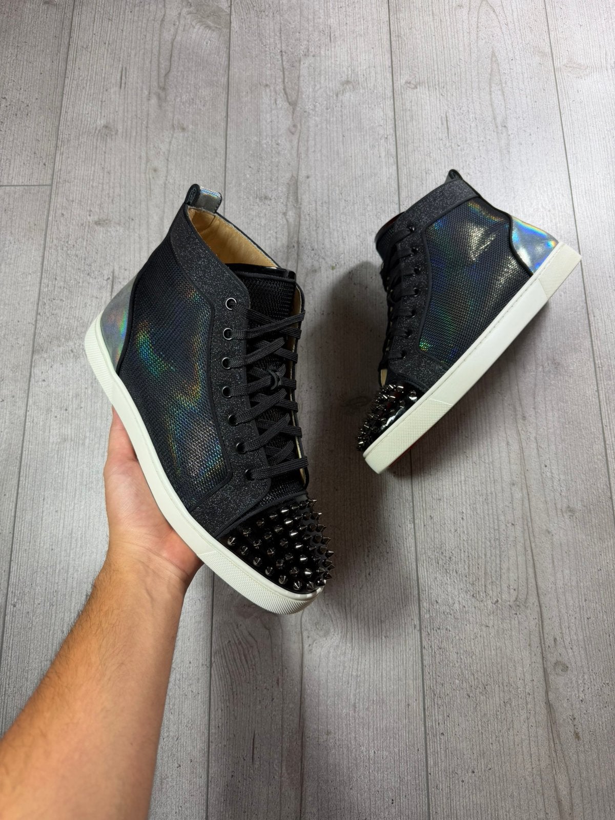 Christian louboutin, Zwart, Ophalen of Verzenden, Sneakers of Gympen, Gedragen