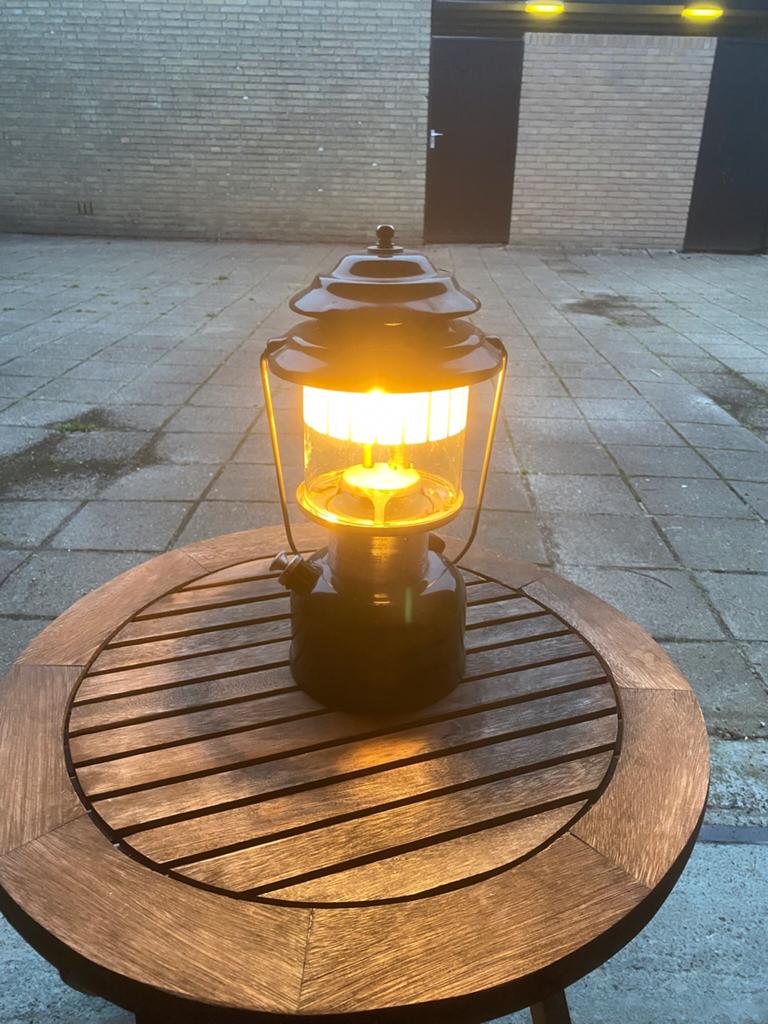 Coleman benzinelamp, Caravans en Kamperen, Ophalen, Gebruikt