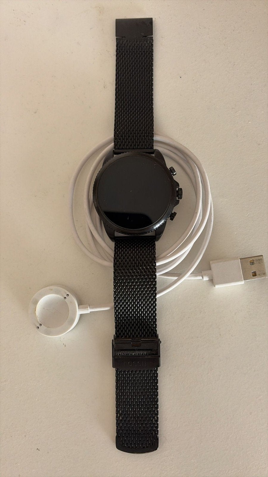 Fossil Gen 6 Smartwatch (44mm) - Zwart (FTW4066 / DW13F2), Sieraden, Tassen en Uiterlijk, Smartwatches, Zwart, Fossil, Ophalen of Verzenden