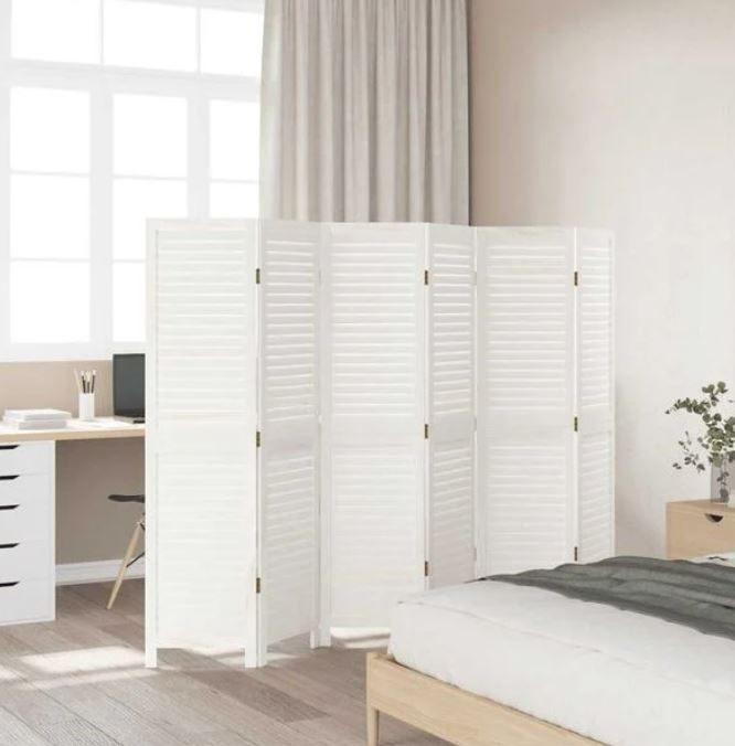 Kamerscherm vouwwand louvre wit 40x160 cm GRATIS BEZORGD!, Huis en Inrichting, Woonaccessoires | Kamerschermen, Verzenden, Nieuw