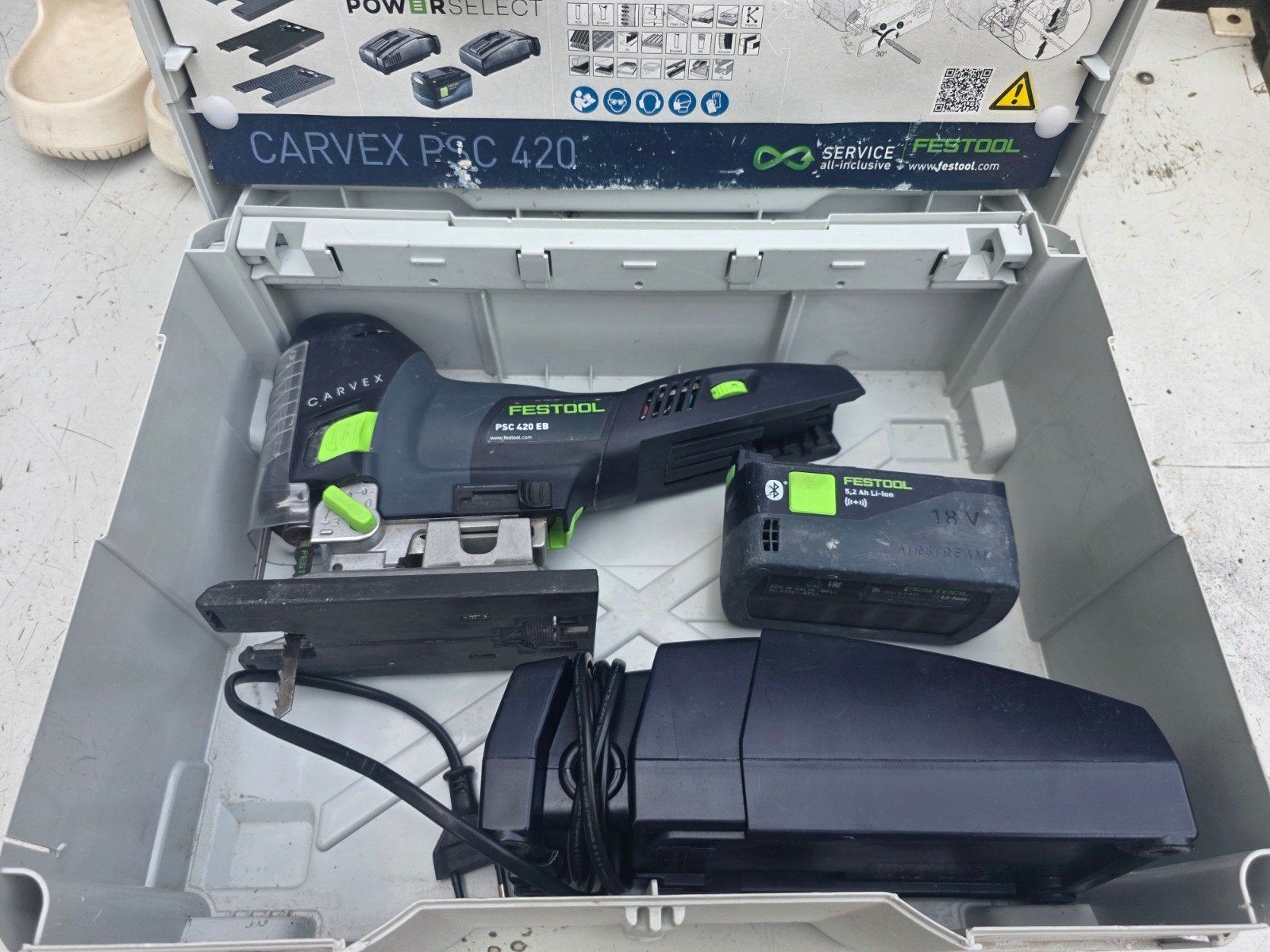 Festool PSC 420 EB, Decoupeerzaag, Ophalen of Verzenden, Zo goed als nieuw, 30 tot 70 mm