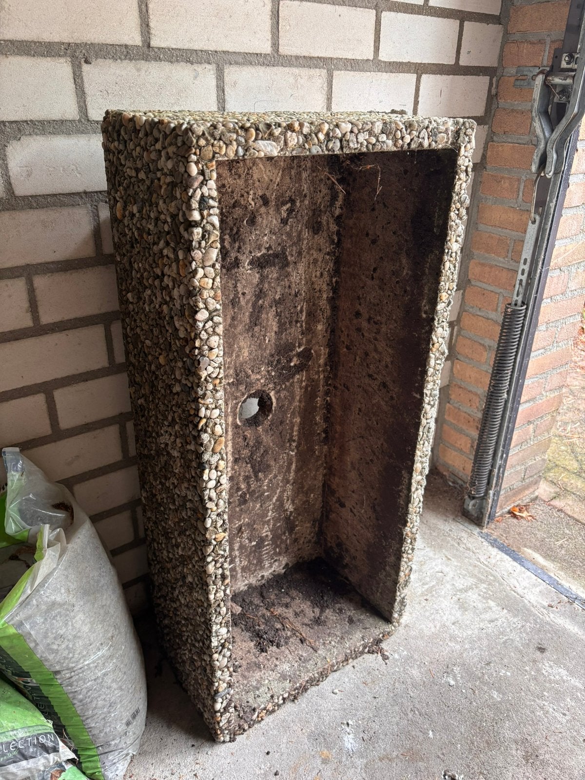 Vintage Betonnen Trog 100x45x45, Ophalen, Gebruikt, Beton, Rechthoekig