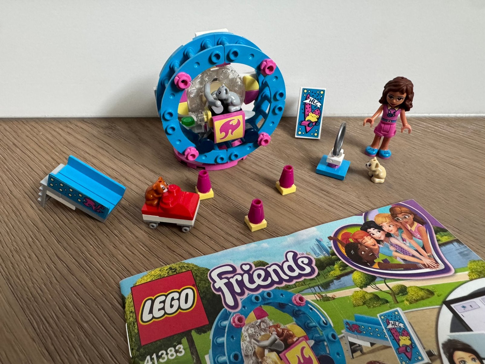 ALS NIEUW/COMPLEET Lego Friends 41383 Hamsterspeelplaats, Lego, Friends, Ophalen of Verzenden, Zo goed als nieuw