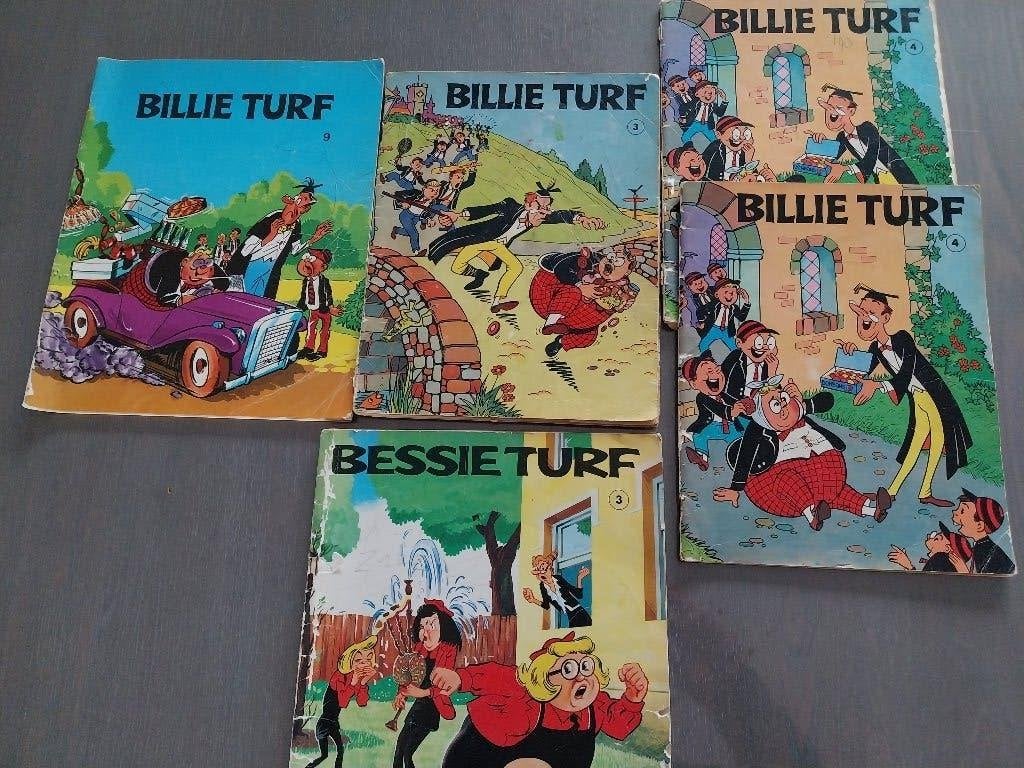 Billie Turf en Bessie Turf stripboeken - 5 stuks, Boeken, Gelezen, Ophalen of Verzenden, Frank Richards, Meerdere stripboeken