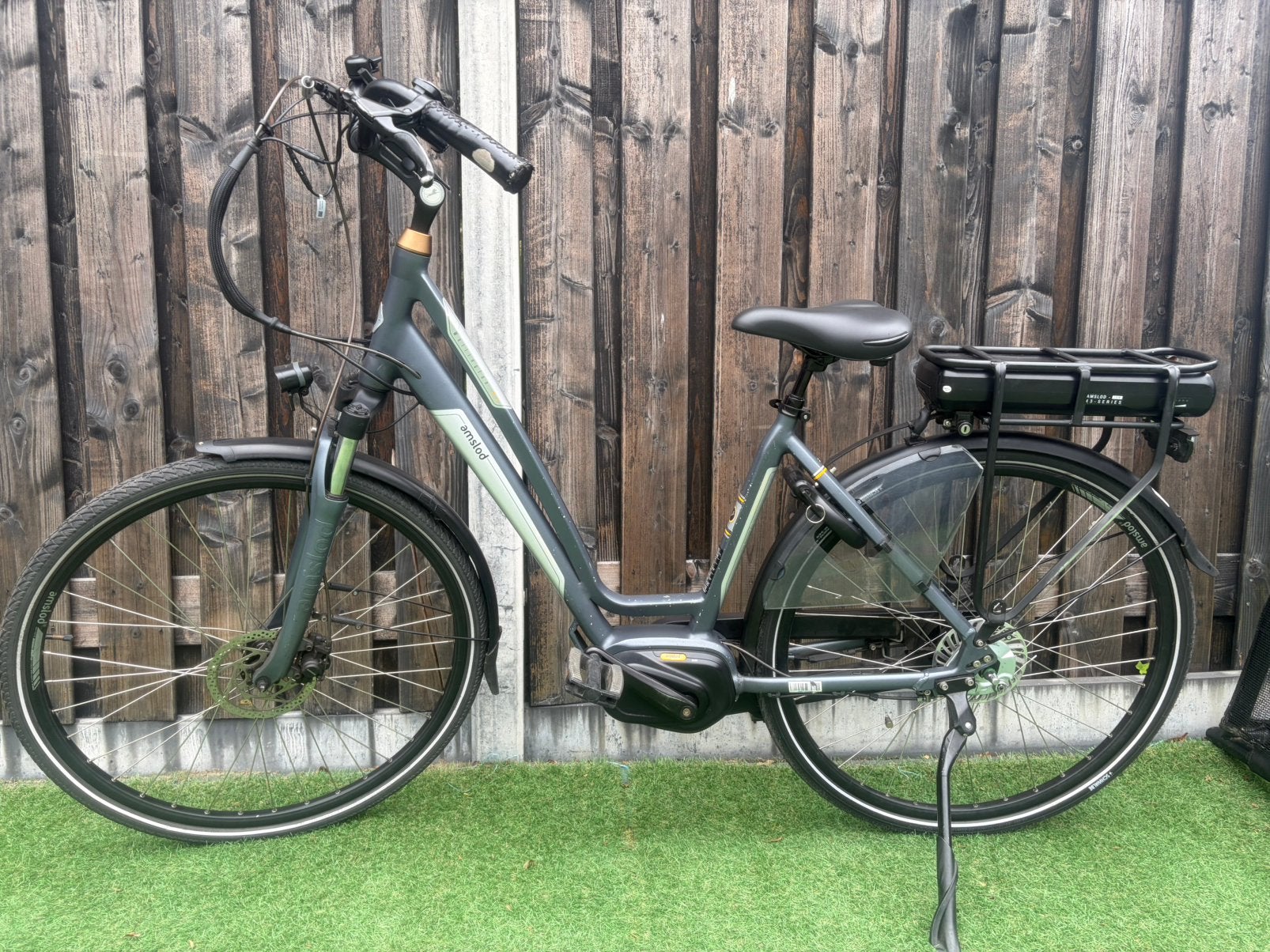 Amslod elektrische fiets – 600 Wh accu - heel netjes, Ophalen, Zo goed als nieuw, 50 km per accu of meer, Overige merken