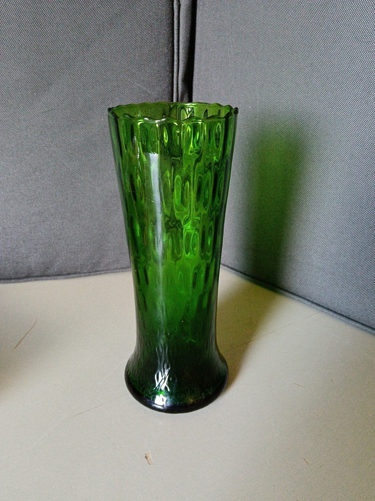 Empoli vaas, Ophalen, Gebruikt, Glas, 25 cm