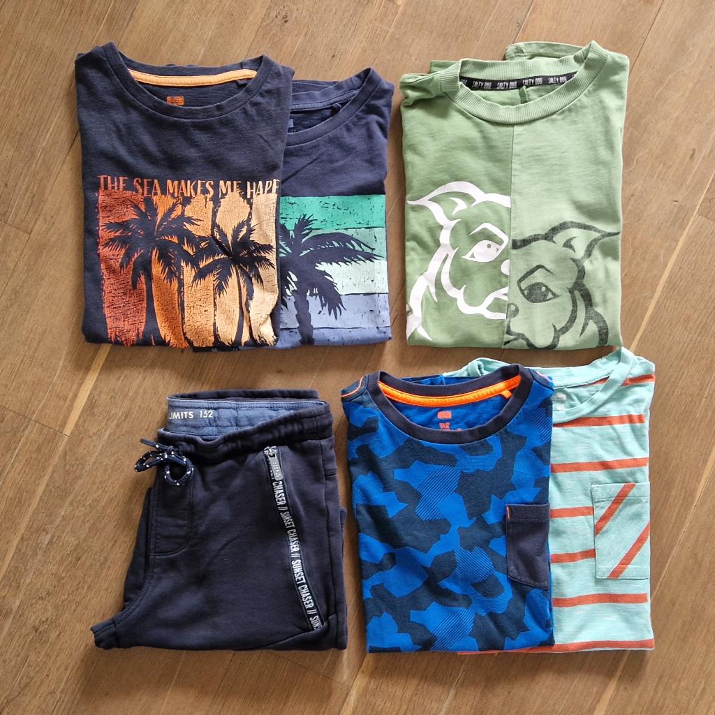 Jongens T-shirts korte mouw maat 146-152, Gebruikt, Ophalen of Verzenden, Shirt of Longsleeve, Jongen