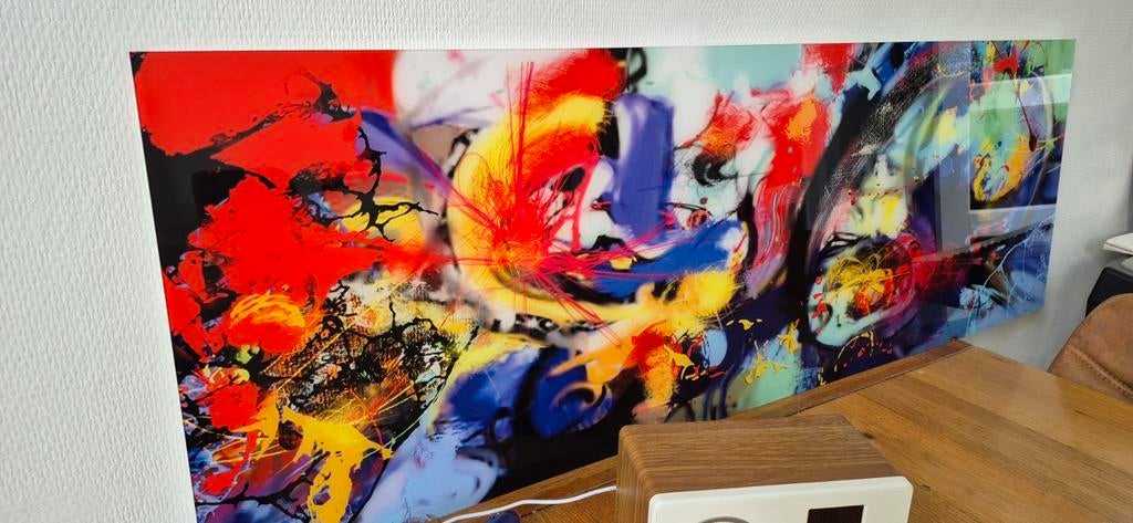 Plexiglas plaat voor aan de muur - Abstracte kunst, Ophalen, Meerkleurig, Zo goed als nieuw, Wandbord of Wandpaneel