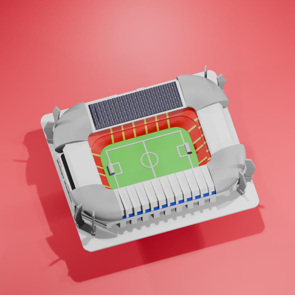 Luxe PSV Philips Stadion Model  25 cm Eyecatcher voor de Fan, Info@koerstechdesign.nl, PSV, Overige typen, KoersDesign