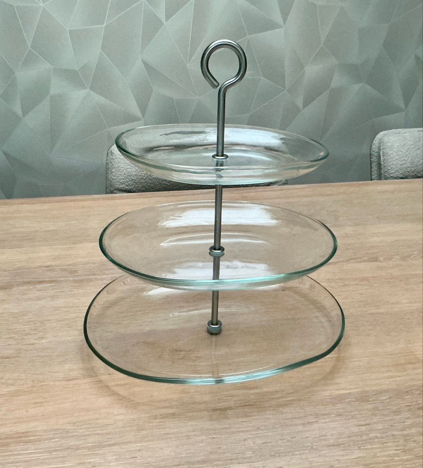 IKEA 365+ Etagère 3-laags van glas, Ophalen, IKEA, Zo goed als nieuw, Meerkleurig