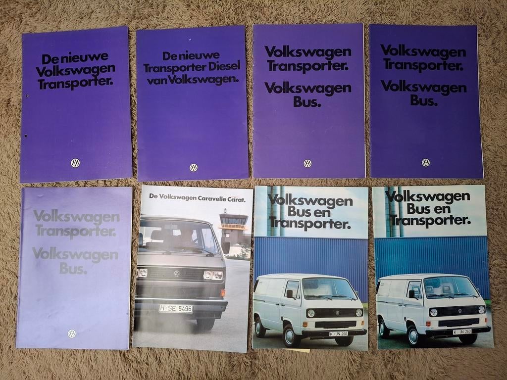 Lot autofolders VW Transporter T3, Boeken, Verzenden, Volkswagen