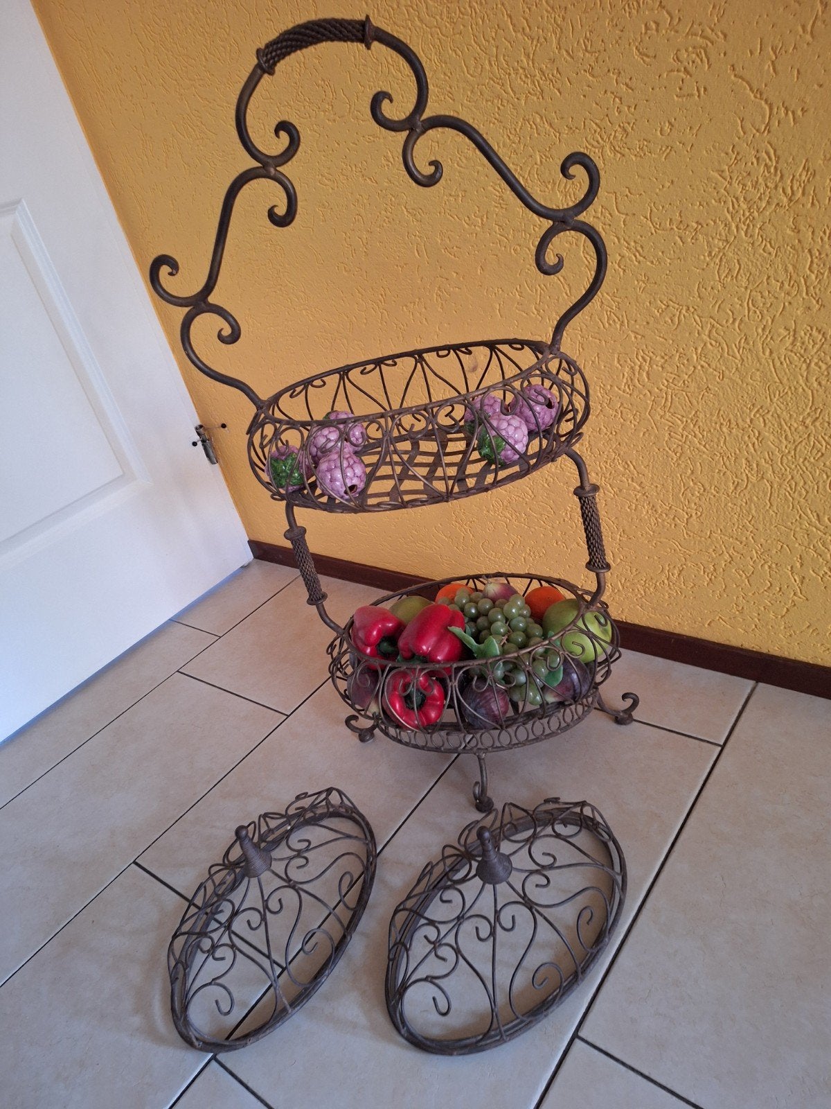 Mooi Franse Style Manden Etagere met Deksels, Antiek en Kunst, Curiosa en Brocante, Ophalen